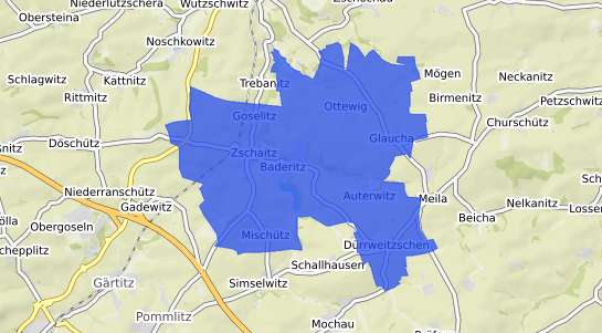 Bodenrichtwertkarte Zschaitz Ottewig